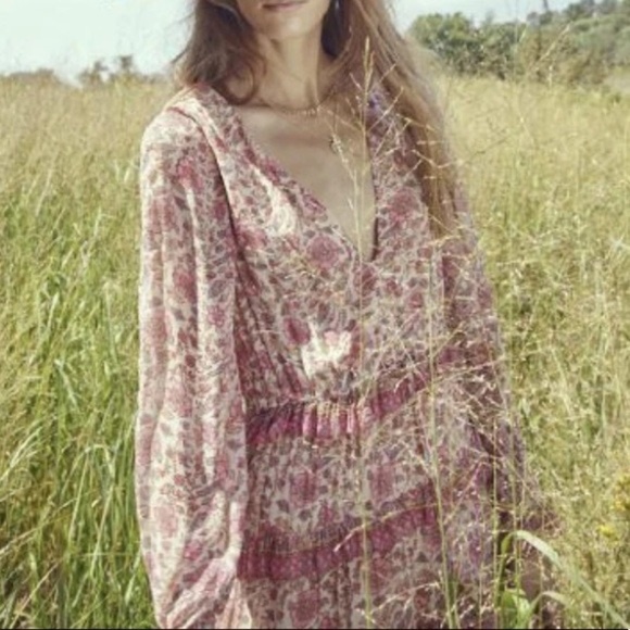 Anthropologie Dresses & Skirts - Love the Label NYC Tippy Border Boho dress L NWT